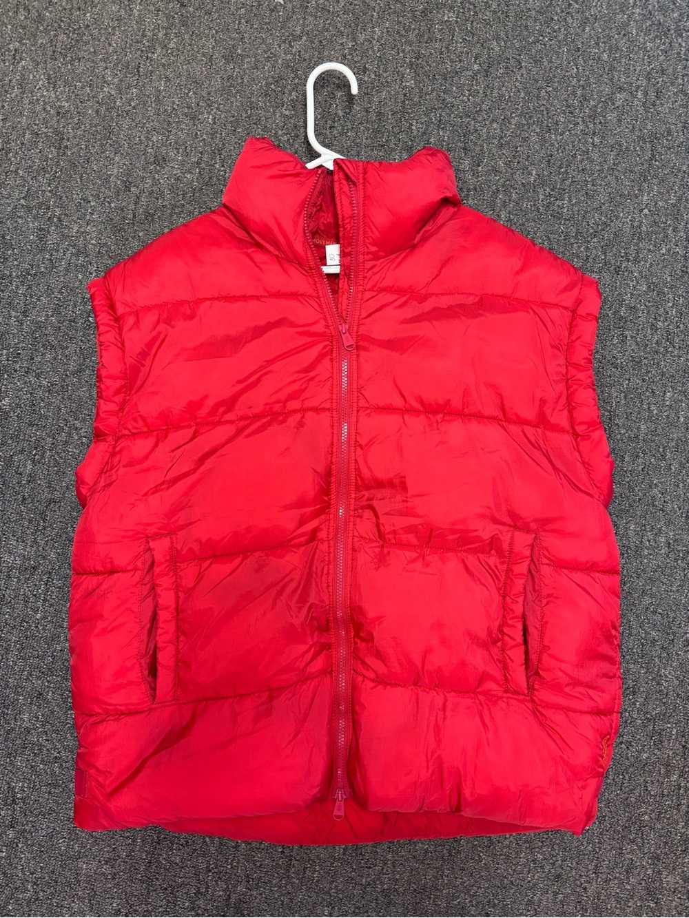 Free People Red Puffer Vest - Lightweight Warmth